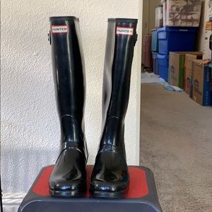 Hunter Rain Boots with Socks